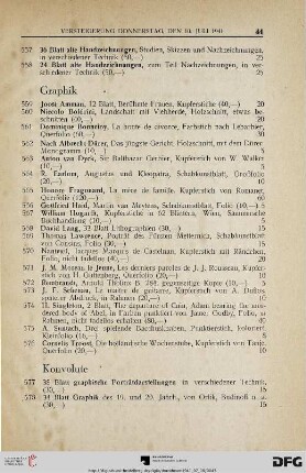 Konvolute (Nr. 577-601)