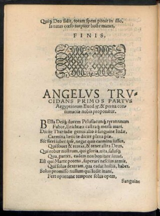 Angelus Trucidans Primos Partus Aegyptiorum ...