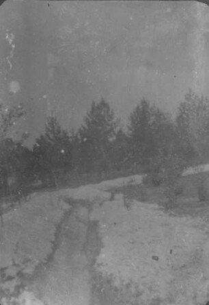 Erster Weltkrieg - "Kriegserinnerungen an Nordfrankreich und die Vogesen". "Vor Reims (Dép. Marne): Zugangsgraben zur Stellung"