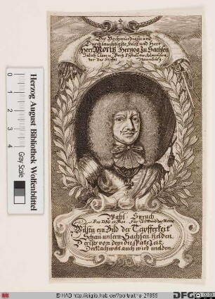 Bildnis Moritz, Herzog zu Sachsen-Zeitz (reg. 1650-81)