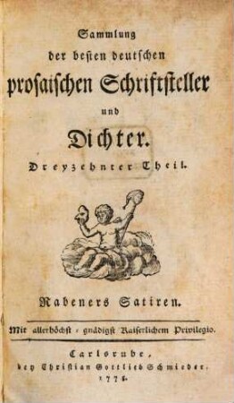 Gottlieb Wilhelm Rabeners Satiren, 3