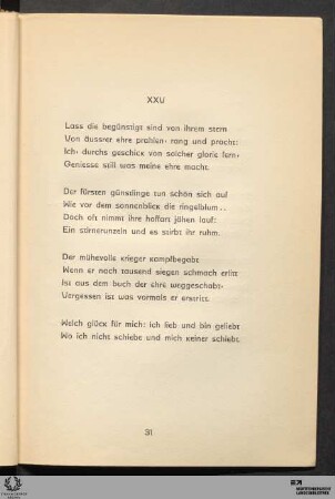 XXV: Lass die begünstigt sind von ihrem stern