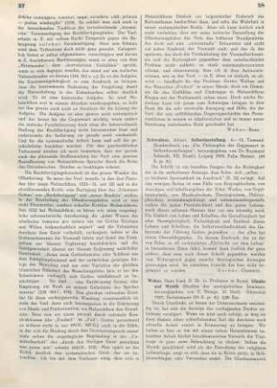 58 [Rezension] Schweitzer, Albert, Selbstdarstellung