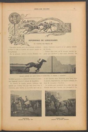 Hipódromo de Longchamps, la reunión del Martes 25 [y] Hipódromo de Longchamps, la reunión de hoy [y] Jockey Club [y] Hipódromo de Longchamps, las carreras del Viernes 28 [y] Hipódromo nacional