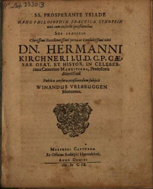 Synopsis philosophicae practicae