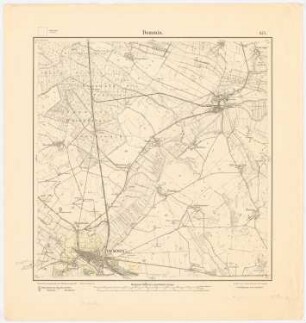 Bebauungsplan der Stadterweiterung, Demmin: Planungsunterlage: Messtischkarte, Teilblatt 675 (Demmin) 1:25000