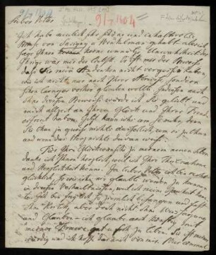 Brief von Johann Heinrich Christian Bang an Friedrich Creuzer