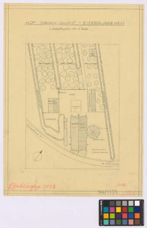 Estebrügge ([Landkreis Jork]): Hof Johann Quast, Nummer 11. Lageplan