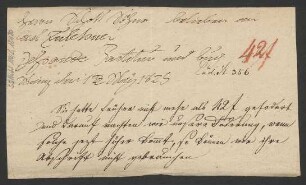 Auflistung von Musikalien : 12.05.1825