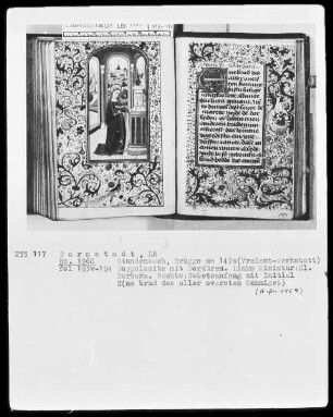 Tagzeiten und Gebete — Die heilige Barbara, Folio 193verso