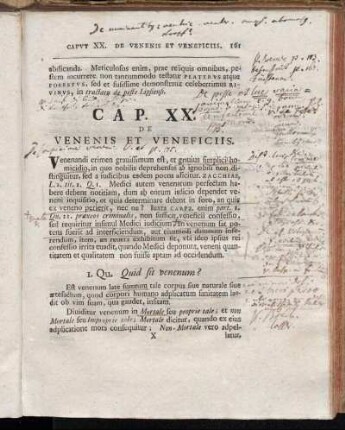 Cap. XX. Venenis et Veneficiis.