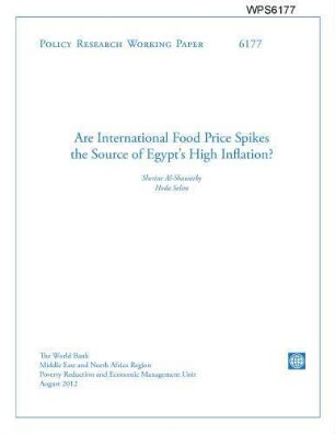 Are international food price spikes the source of Egypt’s high inflation?
