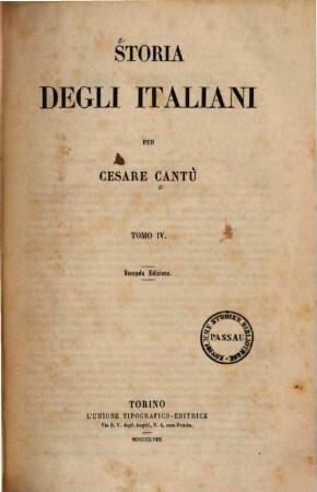 Storia degli Italiani, 4