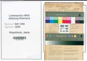 Entnazifizierung Jakob Weyerbrock , geb. 01.09.1896 (Telegr.Assistent)
