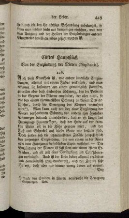 Eilftes Hauptstück. Von der Entzündung der Nieren (Nephritis).