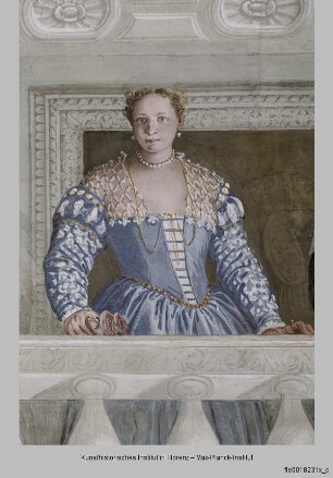 Villa Barbaro; Stanza dell'Olimpo : Porträt der Frau Barbaro, ihre Söhne und die Amme