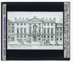 Wien, Böhmische Hofkanzlei,Delsenbach (nach Fischer v. E.), Ansicht der Böhmischen Hofkanzlei (Druck) : Ansicht, Druckgraphik