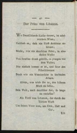 Der Prinz von Libanon