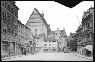 Meißen. Kleinmarkt mit Franziskanerkirche