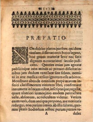 Diss. inaug. med. de natura, febrium causa et curatrice