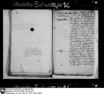 Korrespondenz des Generalgouverneurs Baron Nils Gyllenstierna
                              mit den bremischen Landständen