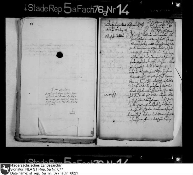 Korrespondenz des Generalgouverneurs Baron Nils Gyllenstierna
                              mit den bremischen Landständen