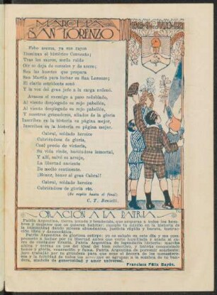 Marcha San Lorenzo [y] Oración a la Patria