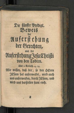 Die fünfte Predigt.