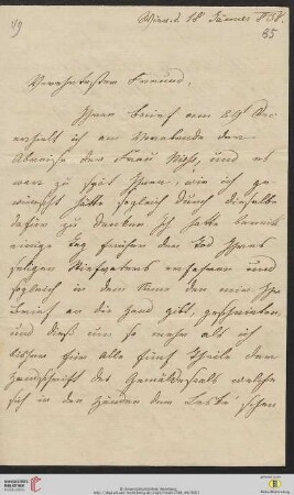 Brief von Joseph von Hammer-Purgstall an Friedrich Creuzer
