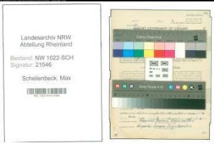 Entnazifizierung Max Schellenbeck , geb. 27.05.1909 (Vertreter)