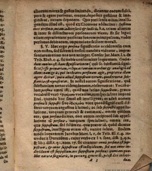 Disputatio De Differentia Et Usu modorum loquendi circa Personam & Subsistentiam