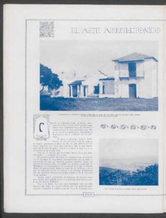 El arte arquitectónico en la casa de campo