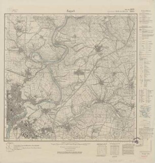 4623 (alte Nr.: 2665) Kassel (Ost), Meßtischblatt (4cm - Karte)