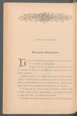 Capítulo LXXXIX - Francisca Hernández