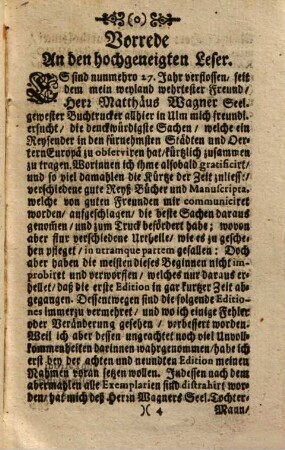 Memorabilia Europæ, Oder Denckwürdigste Sachen, Welche Ein Curioser Reysender in den fürnehmsten Städten, Schlössern, [et]c. Europæ Heutiges Tages zu observiren und in Acht zu nehmen hat