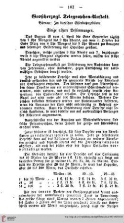 Großherzogliche Telegraphenanstalt