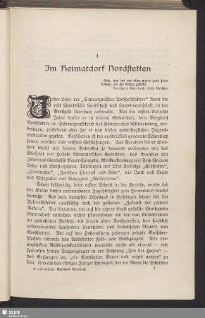 I Im Heimatdorf Nordstetten