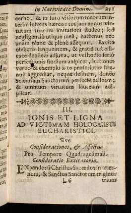 251-283, Praxis praeparandi se ad Sacrificium Missae tempore Quadragesimae & gratiarum actio.