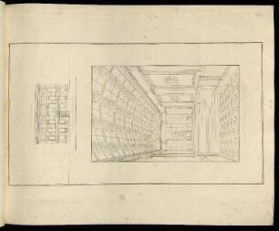 Abbildung 63. Façade an der Strasse. / Perspectivische Ansicht des Vestibuls.