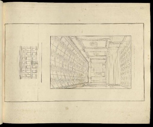 Abbildung 63. Façade an der Strasse. / Perspectivische Ansicht des Vestibuls.