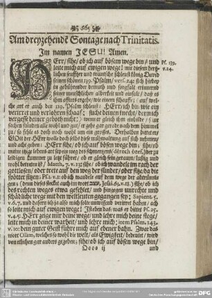 Am dreyzehenden[n] Sontage nach Trinitatis