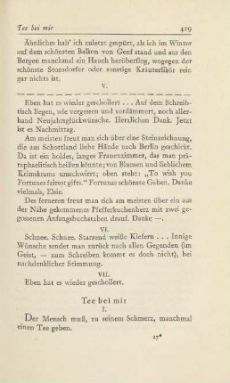 Tee bei mir