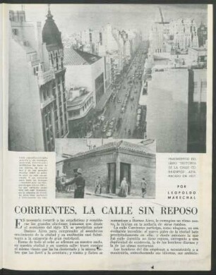 Corrientes, la calle sin reposo