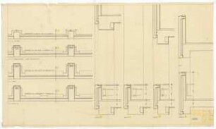 Hochschulbibliothek, Karlsruhe Neubau: Heizkörper (Schematisch), 1:10