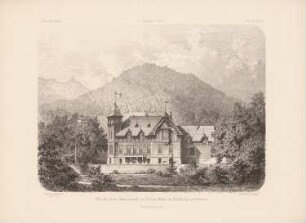 Villa des Herrn Hofmarschall v. St. Paul-Illaire, Fischbach: Perspektivische Ansicht (aus: Architektonisches Skizzenbuch, H. 151/4, 1878)