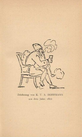 Zeichnung von E. T. A. Hoffmann aus dem Jahre 1821