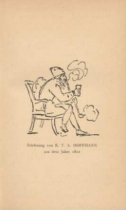 Zeichnung von E. T. A. Hoffmann aus dem Jahre 1821