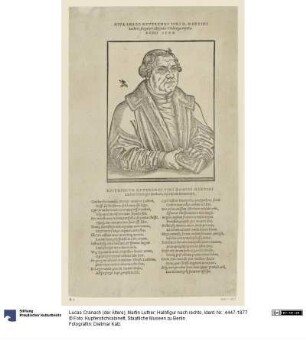 Martin Luther; Halbfigur nach rechts