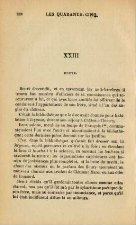 XXIII. Doute