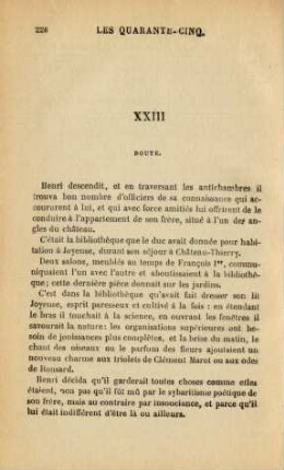 XXIII. Doute